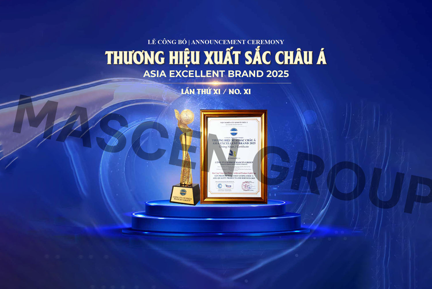 GIFTECH – Thương hiệu thuộc Mascen Group vinh dự đạt giải Thương hiệu Xuất sắc Châu Á 2025
